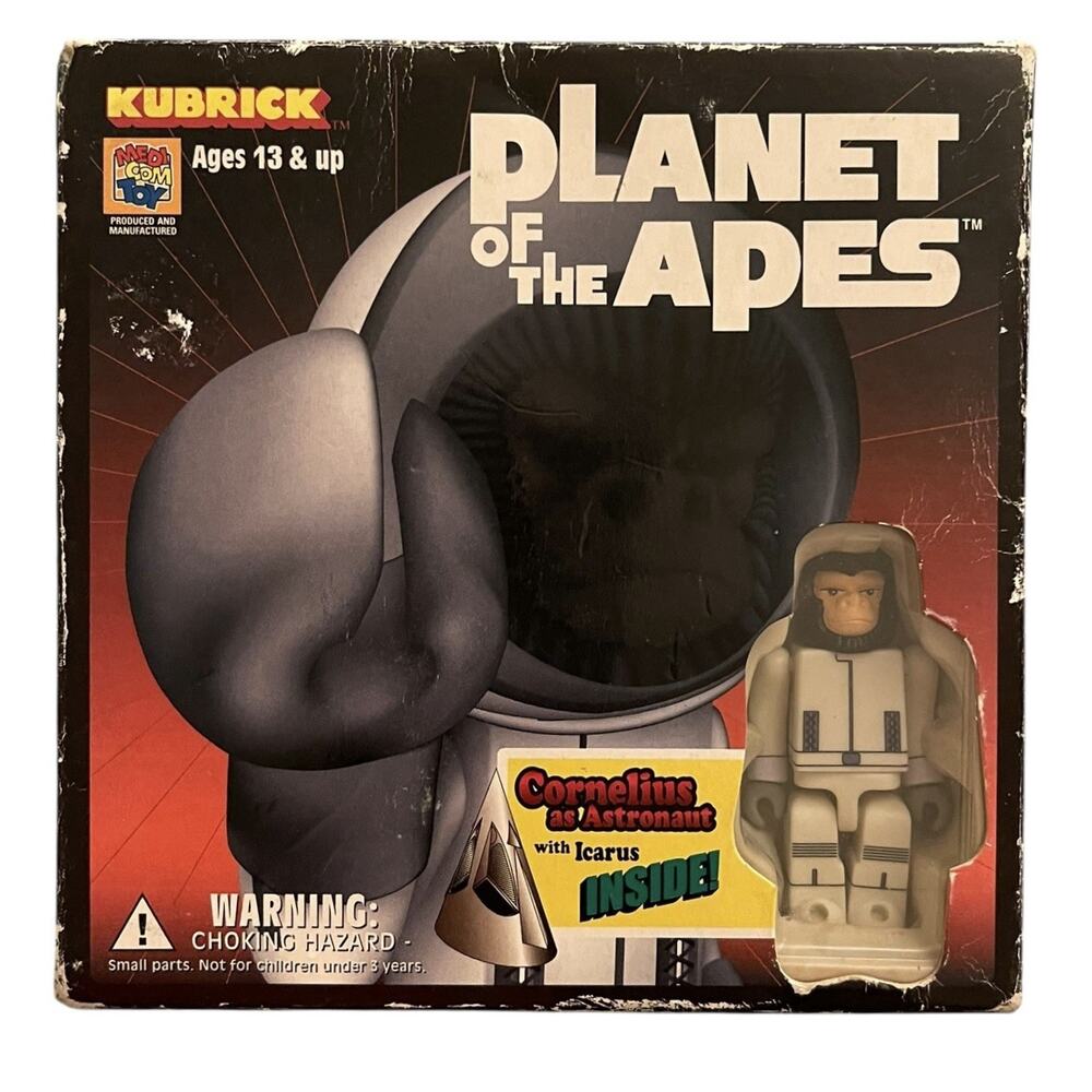 Kubrick Planet of the Apes Cornelius Astronaut with Icarus Set Medicom Toy NEW